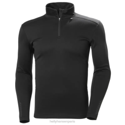 Helly Hansen France | Helly-Hansen Mena Mena Max Light-Zip Base Lay 060J1063 noir