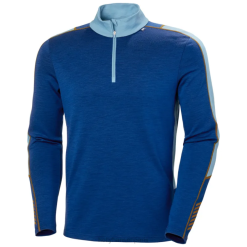 Helly Hansen France | Helly-Hansen Mena Mena Merino Lightweight Half-Zip 2-in-1 Base Layer 060J1091 marine