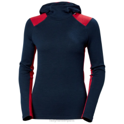 Helly Hansen France | Helly-Hansen Sweat à capule de couche de base 2-en-1 de la vie de la vie de la vie pour femmes 2 en 1 060J2059 noir