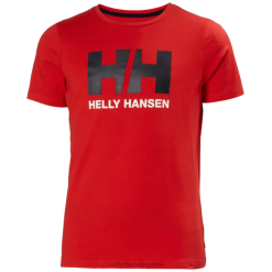 Helly Hansen France | Helly-Hansen T-shirt de logo HH des juniors 060J2509 citron vert / lilatech / blanc