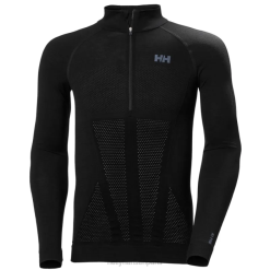 Helly Hansen Paris | Helly-Hansen Couche de base de demi-zip H1 Pro Lifa masculine 060J1058 noir