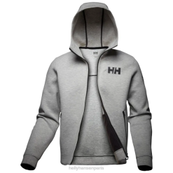 Helly Hansen Paris | Helly-Hansen HP Ocean Sailing Full-Zip Jacket 2.0 pour hommes 060J81 mélange gris