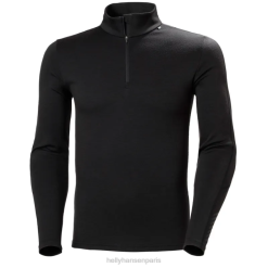 Helly Hansen Paris | Helly-Hansen Mena Mena Merino Lightweight Half-Zip 2-in-1 Base Layer 060J1092 fjord profond