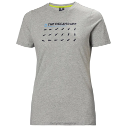 Helly Hansen Paris | Helly-Hansen T-shirt de course océanique féminine 060J1990 mélange gris