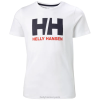Helly Hansen Paris | Helly-Hansen T-shirt de logo HH des juniors 060J2508 citron vert / lilatech doux