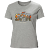 Helly Hansen Paris | Helly-Hansen T-shirt en coton biologique F2F pour femmes 060J1940 gris mel sq