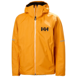 Helly Hansen Paris | Helly-Hansen veste de pluie Loen des juniors 060J2428 terre cuite / épinette